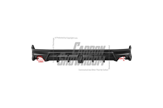 Honda Civic 11th Gen FE1 FE2 FE4 2022-ON with Aftermarket Parts - Rear Diffuser PP from Yofer USA