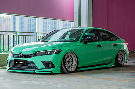Honda Civic 11th Gen FE1 FE2 FE4 2022-ON Sedan with Aftermarket Parts - Package A PP Polypropylene & ABS from Yofer USA