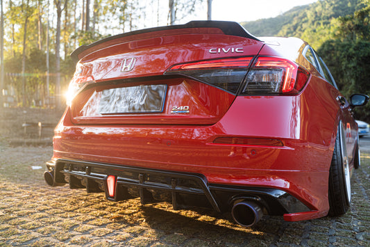 Honda Civic 11th Gen FE1 FE2 FE4 2022-ON with Aftermarket Parts - Rear Diffuser PP from Yofer USA