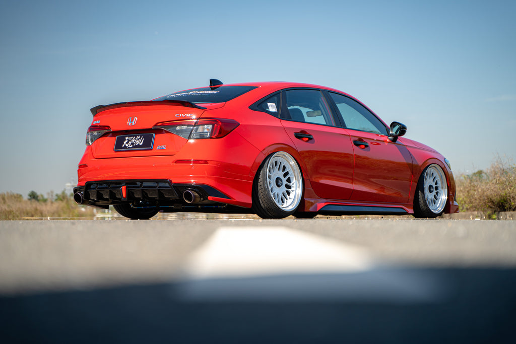 Honda Civic 11th Gen FE1 FE2 FE4 2022-ON with Aftermarket Parts - Rear Diffuser PP from Yofer USA