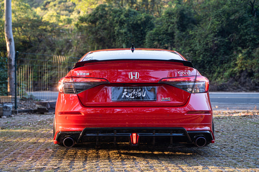 Honda Civic 11th Gen FE1 FE2 FE4 2022-ON with Aftermarket Parts - Rear Diffuser PP from Yofer USA