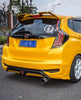 Honda Fit 3rd Gen GK3 GK4 GK5 GK6 GK7 GH7 GP5 GP6 2015-2020 with Aftermarket Parts - Rear Diffuser & Canards PP from Yofer USA
