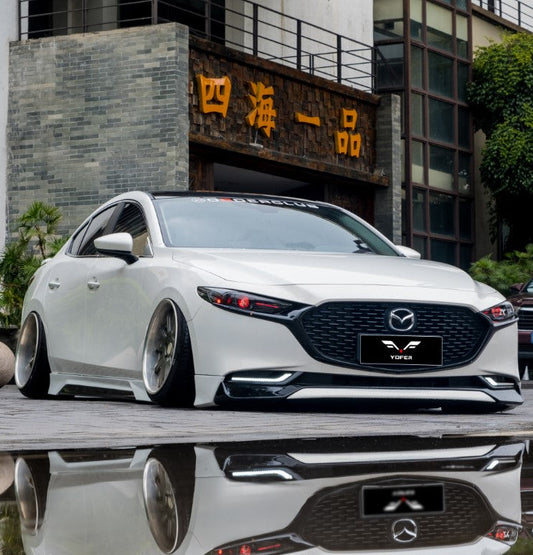 Mazda3 4th Gen BP 2019-ON with Aftermarket Parts - Full Body Kit PP Polypropylene & ABS from Yofer USA