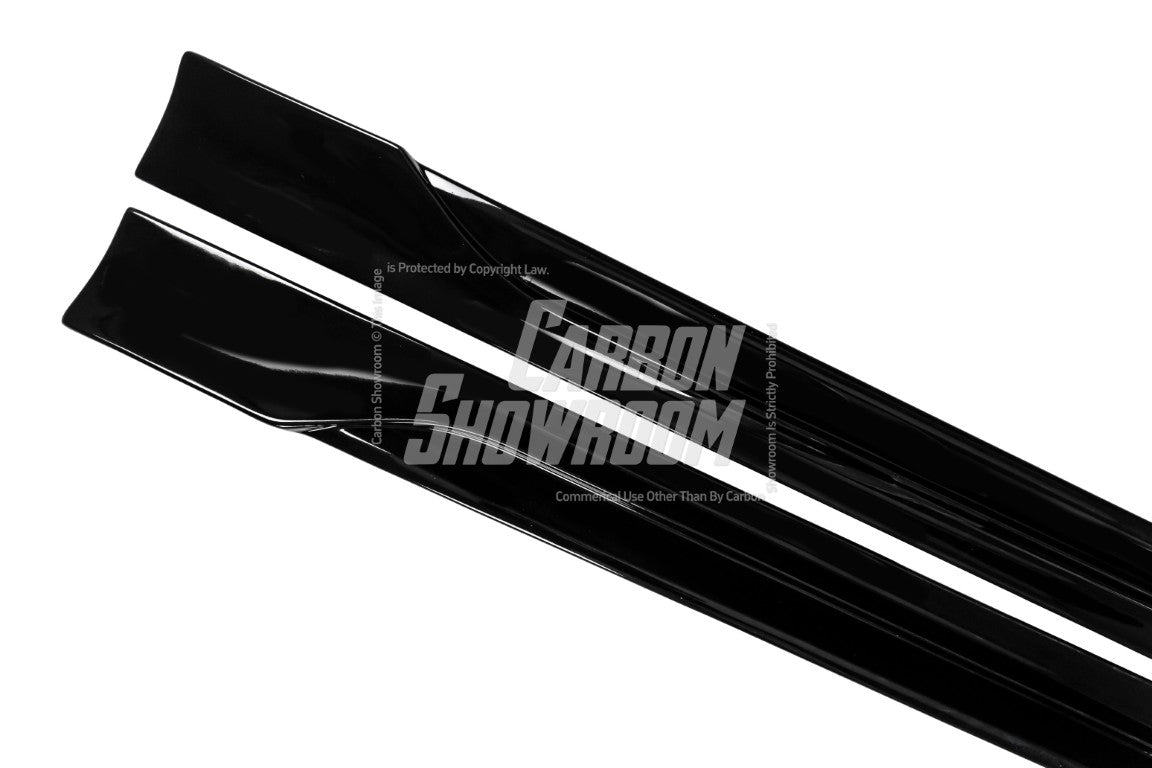Carbon Fiber Look Side Skirt Extensions For Mazda 3 Sedan/Hatch 2013-2022 – PP