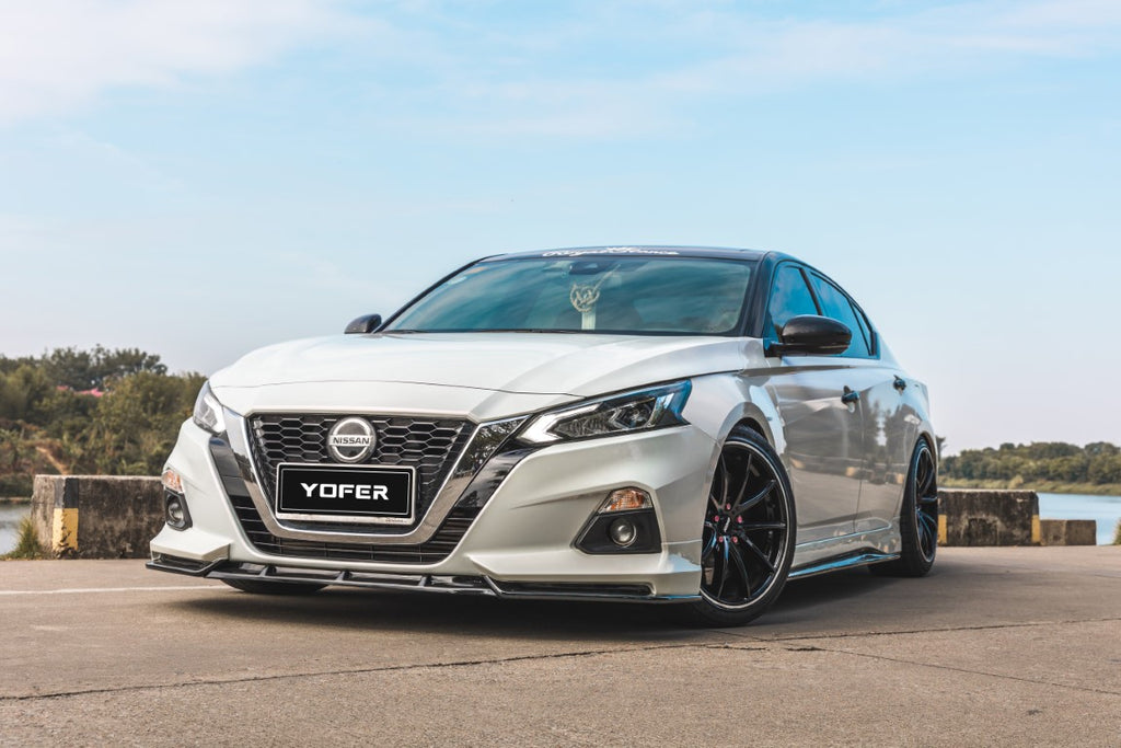 Nissan Altima L34 2019-2022 with Aftermarket Parts - Front Lip Splitter PP from Yofer USA