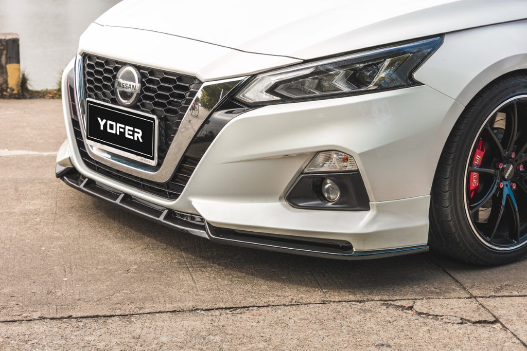 Nissan Altima L34 2019-2022 with Aftermarket Parts - Front Lip Splitter PP from Yofer USA