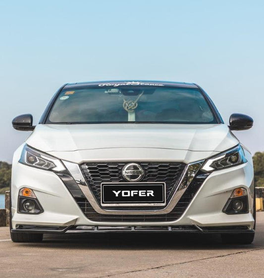 Nissan Altima L34 2019-2022 with Aftermarket Parts - Front Lip Splitter PP from Yofer USA