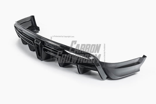 Tesla Model X Performance / Plaid / Standard Range / P100D / P90D / Long Range Plus / Base / 100D / 90D / 75D / 70D 2016-ON with Aftermarket Parts - Rear Diffuser PP from Yofer USA