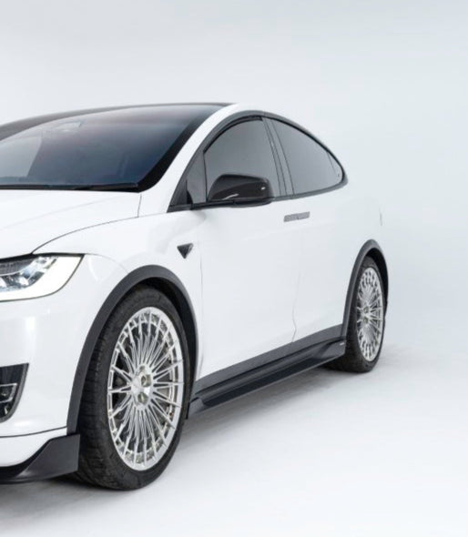 Tesla Model X Performance / Standard Range / P100D / P90D / Long Range Plus / 100D / 90D / 75D / 70D 2016 2017 2018 2019 2020 2021 with Aftermarket Parts - Side Skirts PP from Yofer USA