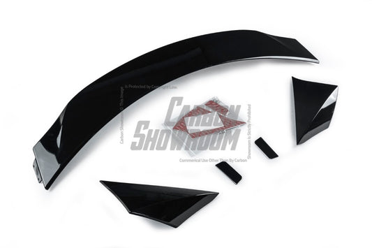 Tesla Model Y Juniper 2026-ON with Aftermarket Parts - Loong Flames Rear Lip Spoiler PP Polypropylene from Yofer USA