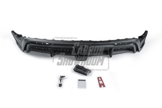 Tesla Model Y / Performance 2021-ON with Aftermarket Parts - Loong Flames Max Rear Diffuser PP from Yofer USA