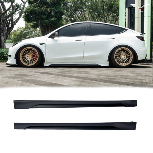 Tesla Model Y / Performance 2021 2022 2023 2024 with Aftermarket Parts - V2 Side Skirts PP from Yofer USA