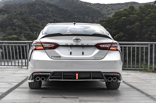 Toyota Camry 8th Gen XV70 SE XSE 2018-2024 with Aftermarket Parts - V2 Style Rear Diffuser PP from Yofer USA