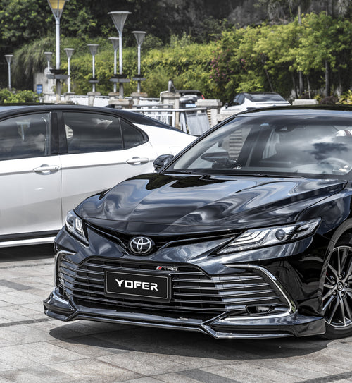 Toyota Camry 8th Gen XV70 LE XLE 2021-2024 with Aftermarket Parts - Front Lip Splitter PP from Yofer USA