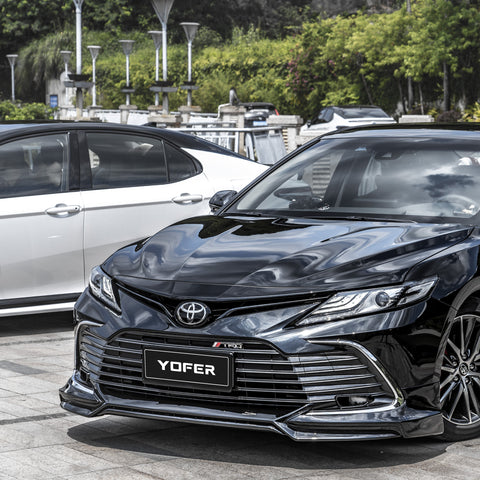 Toyota Camry 8th Gen XV70 LE XLE 2021-2024 with Aftermarket Parts - Front Lip Splitter PP from Yofer USA