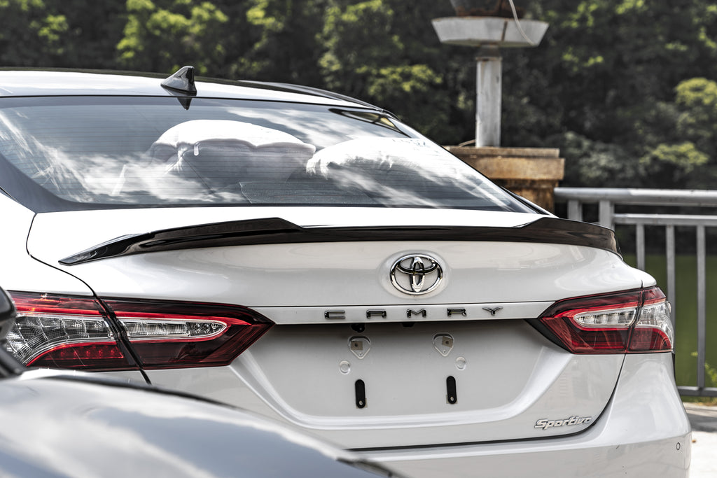 Toyota Camry 8th Gen XV70 TRD SE XSE LE XLE 2018-2024 with Aftermarket Parts - V2 Style Rear Spoiler ABS from Yofer USA