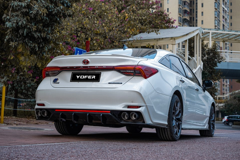 Toyota Avalon 5th Gen XX50 2019-2022 with Aftermarket Parts - Rear Diffuser & Canards PP from Yofer USA