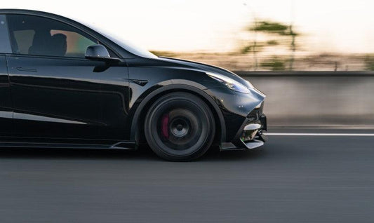 Tesla Model Y / Performance 2021-ON with Aftermarket Parts - Loong Flames Max Side Skirts PP from Yofer USA