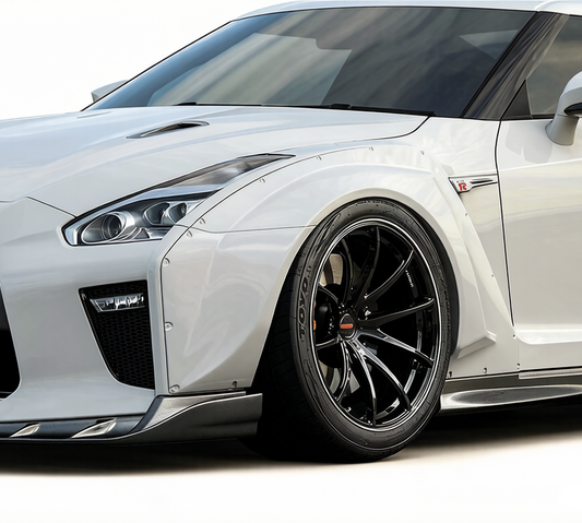 Nissan GTR R35 EBA 2017 2018 2019 2020 2021 2022 2023 with Aftermarket Parts - GRD Style Front Fender FRP from EPR USA