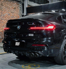 Your BMW X4M X4MC F98 (Fits Both Pre-LCI & LCI) 2019 2020 2021 2022 2023 2024 with Aftermarket Parts - AE V1 Style Rear Diffuser Carbon Fiber from ArmorExtend