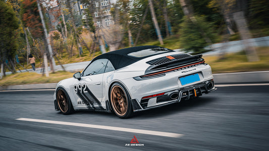 Porsche 911 992 Carrera/4/S/4S 2020-ON with Aftermarket Parts-ART Style Carbon Fiber Side Skirts from ArmorExtend