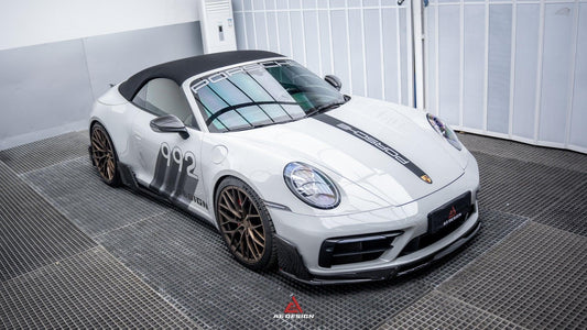 Porsche 911 992 Carrera/4/S/4S 2020-ON with Aftermarket Parts-ART Style Carbon Fiber Side Skirts from ArmorExtend