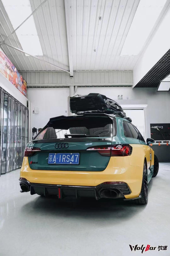 Rs4 Rear Spoiler Audi RS4 B9 / B9.5 aftermarket parts Karbel Carbon Rear Trunk Spoiler ...