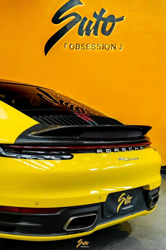 Armorextend AE Design Carbon Fiber Ducktail Spoiler for Porsche 992 Convertible Carrera & 4 & S & 4S - Performance SpeedShop