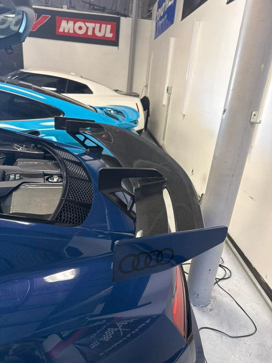 Aero Republic Pre-preg Carbon Fiber Rear Spoiler Wing AP Style for Audi R8 Coupe 2016-2023 Gen 2