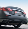 Infiniti Q50 Red Sport 400 Luxe Sensory Signature Premium Pure 2014-ON with Aftermarket Parts - Rear Diffuser Carbon Fiber from CMST Tuning
