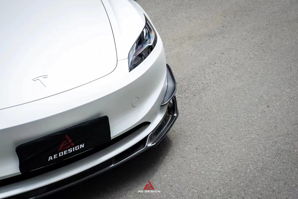 ArmorExtend Carbon Fiber AE Front Lip for Tesla Model 3 Highland 2024-ON