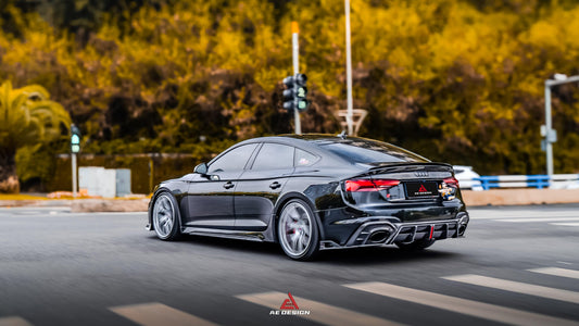 Your Audi RS5 B9.5 2020 2021 2022 2023 2024 with Aftermarket Parts - AE Style Rear Diffuser Carbon Fiber from ArmorExtend