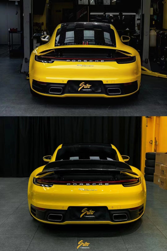 Armorextend AE Design Carbon Fiber Ducktail Spoiler for Porsche 992 Convertible Carrera & 4 & S & 4S - Performance SpeedShop