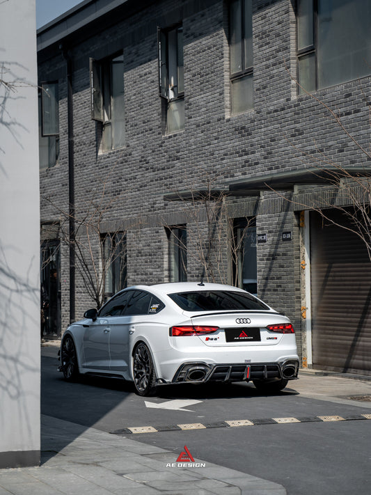 Your Audi RS5 B9.5 2020 2021 2022 2023 2024 with Aftermarket Parts - AE Style Rear Diffuser Carbon Fiber from ArmorExtend