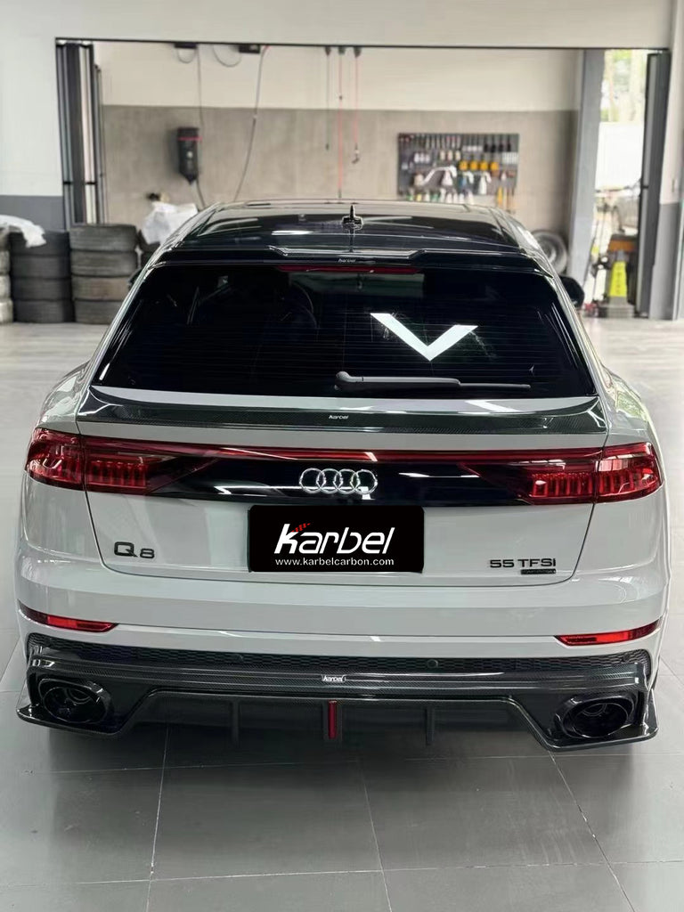 Karbel Pre-preg Carbon Fiber Rear Trunk Spoiler For Audi RSQ8 SQ8 Q8 2019-ON