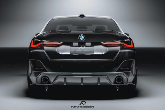 Future Design FD Carbon Fiber REAR DIFFUSER & REAR CANARDS for BMW 4 Series G26 Gran coupe M440i 430i with M-Package 2022-ON - Performance SpeedShop