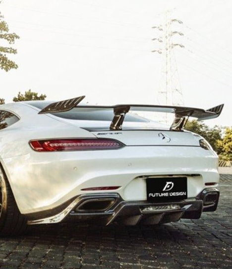 Future Design RT STYLE Carbon Fiber REAR SPOILER WING For Mercedes benz AMG GT GTS GTC C190 2015-ON - Performance SpeedShop