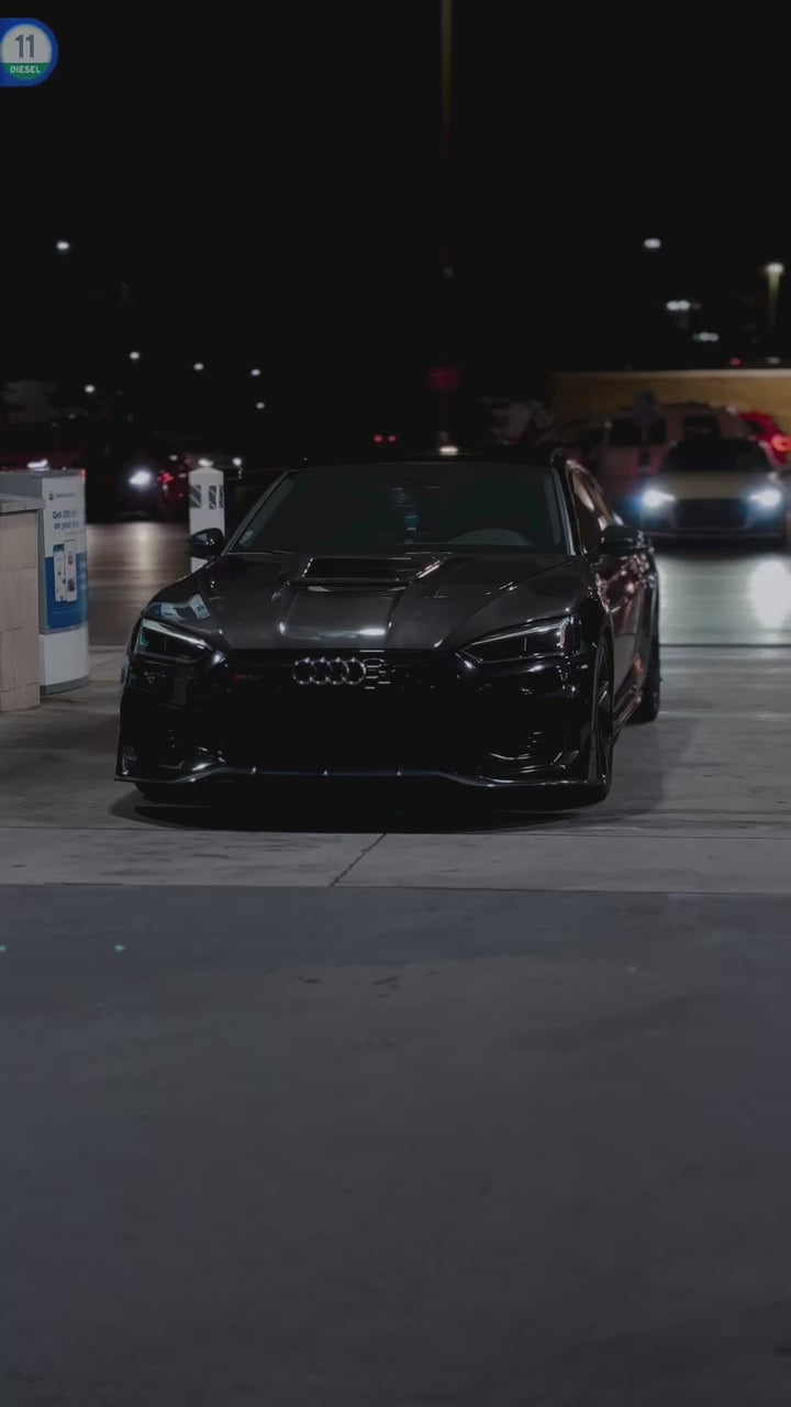 Future Design Carbon Fiber FRONT LIP SPLITTER - "Blaze kit" for Audi RS5 B9 2017-2019 - Performance SpeedShop