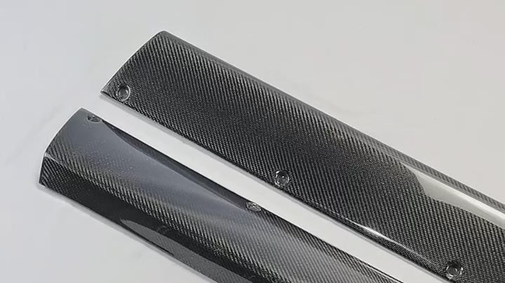 Nissan R32 Skyline GTR 1989 1990 1991 1992 1993 1994 with Aftermarket Parts - RB Style Side Skirt Carbon Fiber / FRP from EPR USA