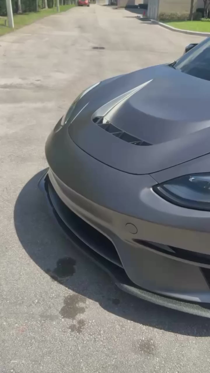 Tesla Model 3 Performance Long Range Standard Base 2017-2023 with Aftermarket Parts - V3 Style Rear Diffuser Carbon Fiber / FRP from CMST Tuning
