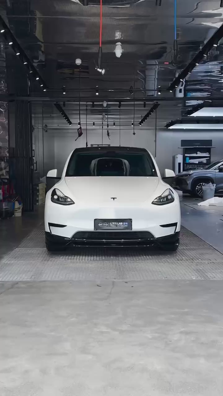 Tesla Model Y / Performance 2021-ON with Aftermarket Parts - Loong Flames Max Side Skirts PP from Yofer USA