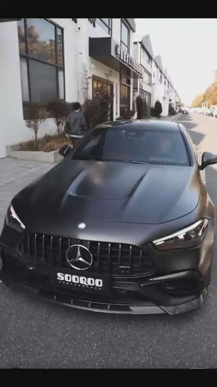 Mercedes Benz CLE-Class AMG CLE 53 C236 A236 2024-ON with Aftermarket Parts - Front Canards Dry Pre-preg Carbon Fiber from SOOQOO USA