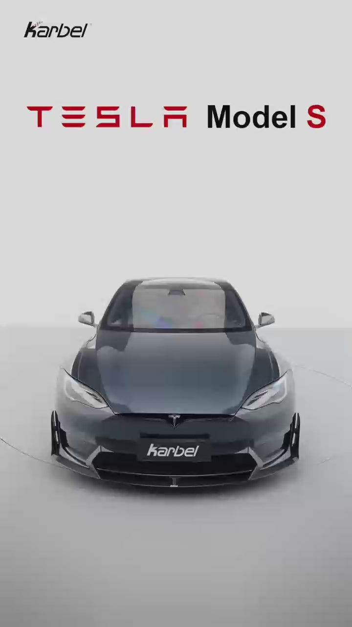 Tesla Model S 3rd Gen Late 2021-ON with Aftermarket Parts - Side Skirts Dry Pre-preg Carbon Fiber from Karbel Carbon