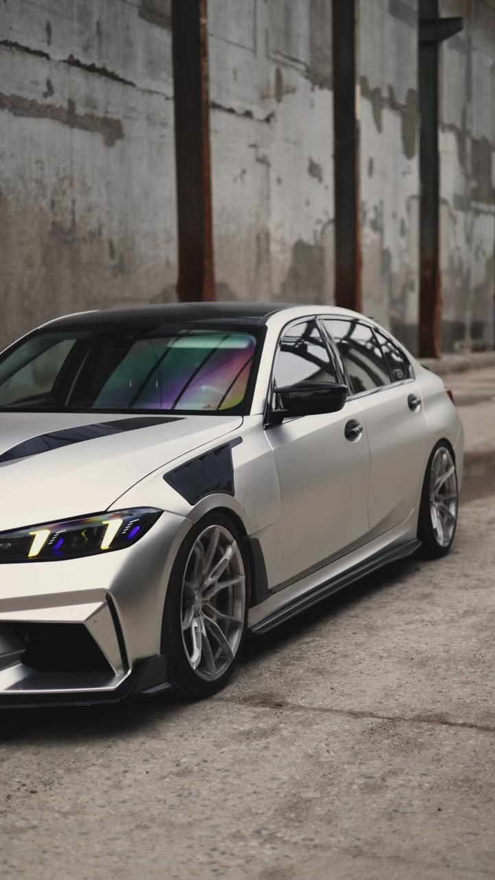 BMW M3 G80 2021-ON & 3 Series 330i M340i (Fits Both Pre-LCI & LCI) G20 2019-ON with Aftermarket Parts - Rear Roof Spoiler ABS from VTEN