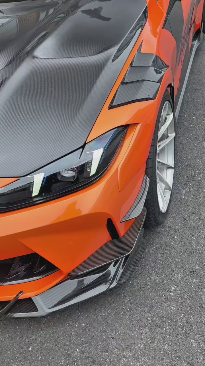 BMW M3 G80 G81 2021-ON  M4 G82 G83 2021-ON with Aftermarket Parts - Venom Sport Series Style Rear Diffuser & Canards Dry Pre-preg Carbon Fiber from ArmorExtend