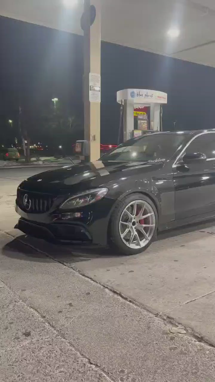 Mercedes Benz C-Class C63/C63S C43 C300 W205 (fits both Pre-Facelift & Facelift) W205 2015 2016 2017 2018 2019 2020 2021 with Aftermarket Parts - Front Fenders Pre-preg Carbon Fiber from TAKD Carbon