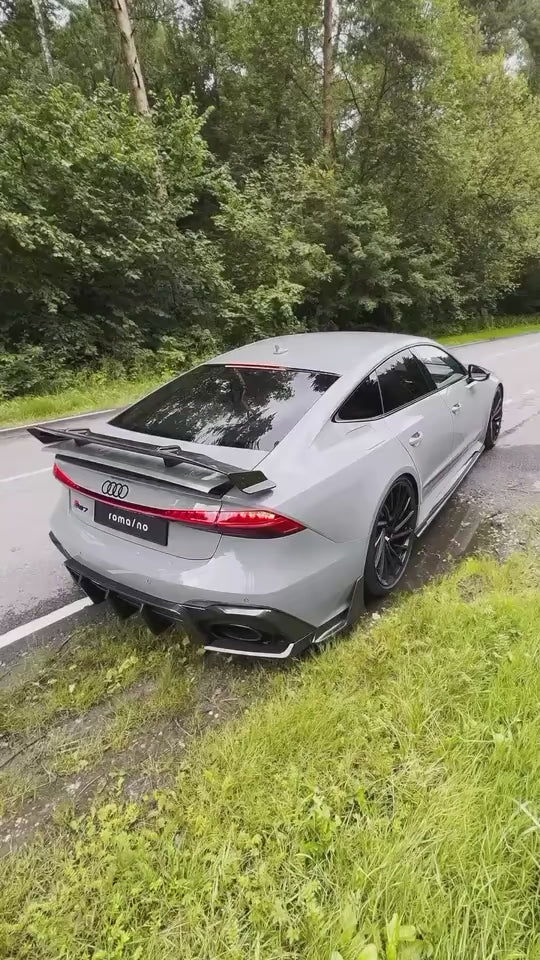 Audi RS7 C7 2014 2015 2016 2017 2018 with Aftermarket Parts - Rear Wing Spoiler Carbon Fiber / FRP from Future Design