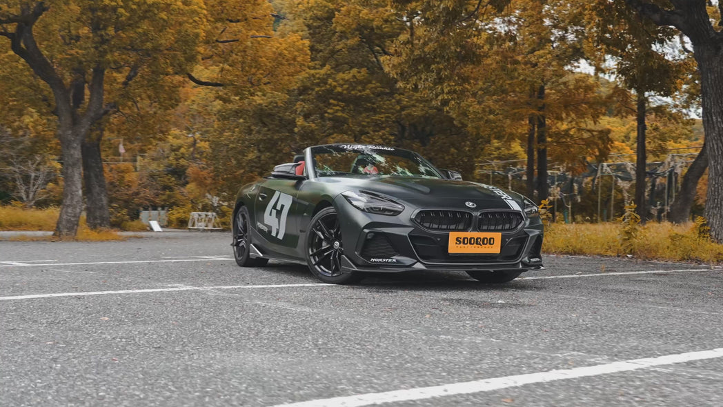 BMW Z4 G29 M40i / sDrive30i Pre-LCI & LCI 2019-ON with Aftermarket Parts - Rear Lip Spoiler Dry Pre-preg Carbon Fiber from SOOQOO USA