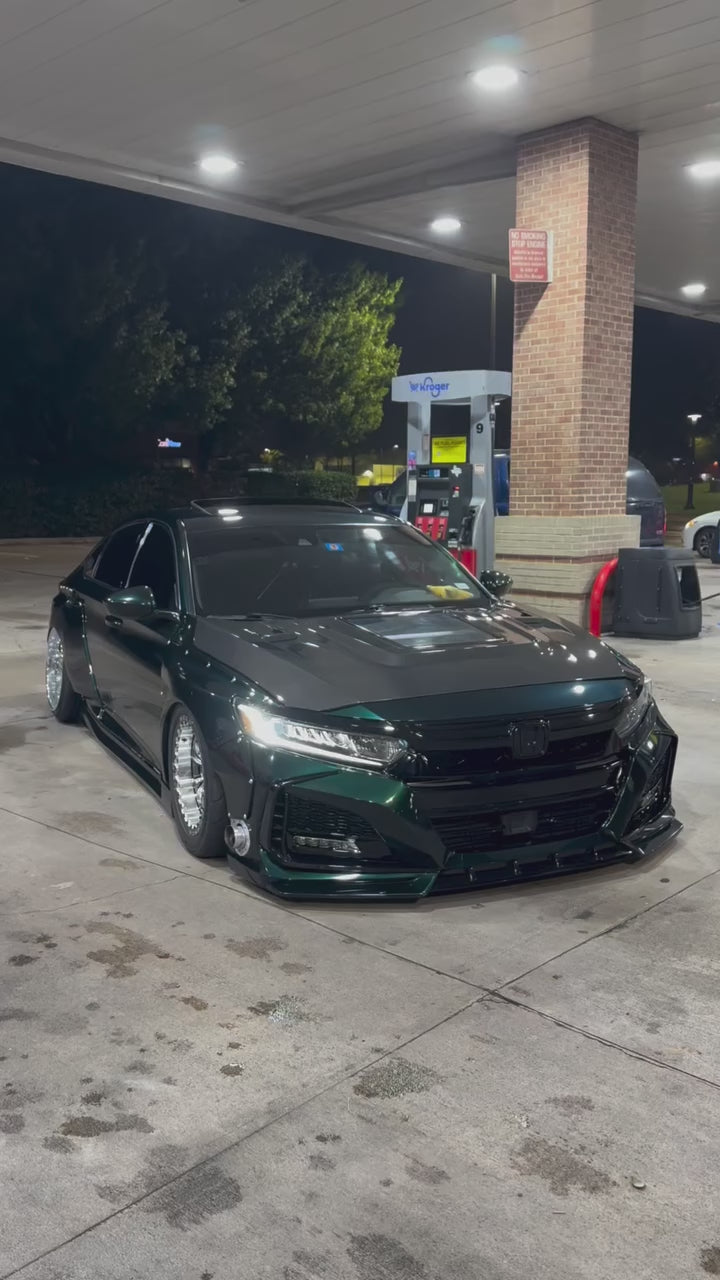 Honda Accord 10th Gen Pre-facelift 2018-2020 with Aftermarket Parts - Front Bumper PP from Yofer USA