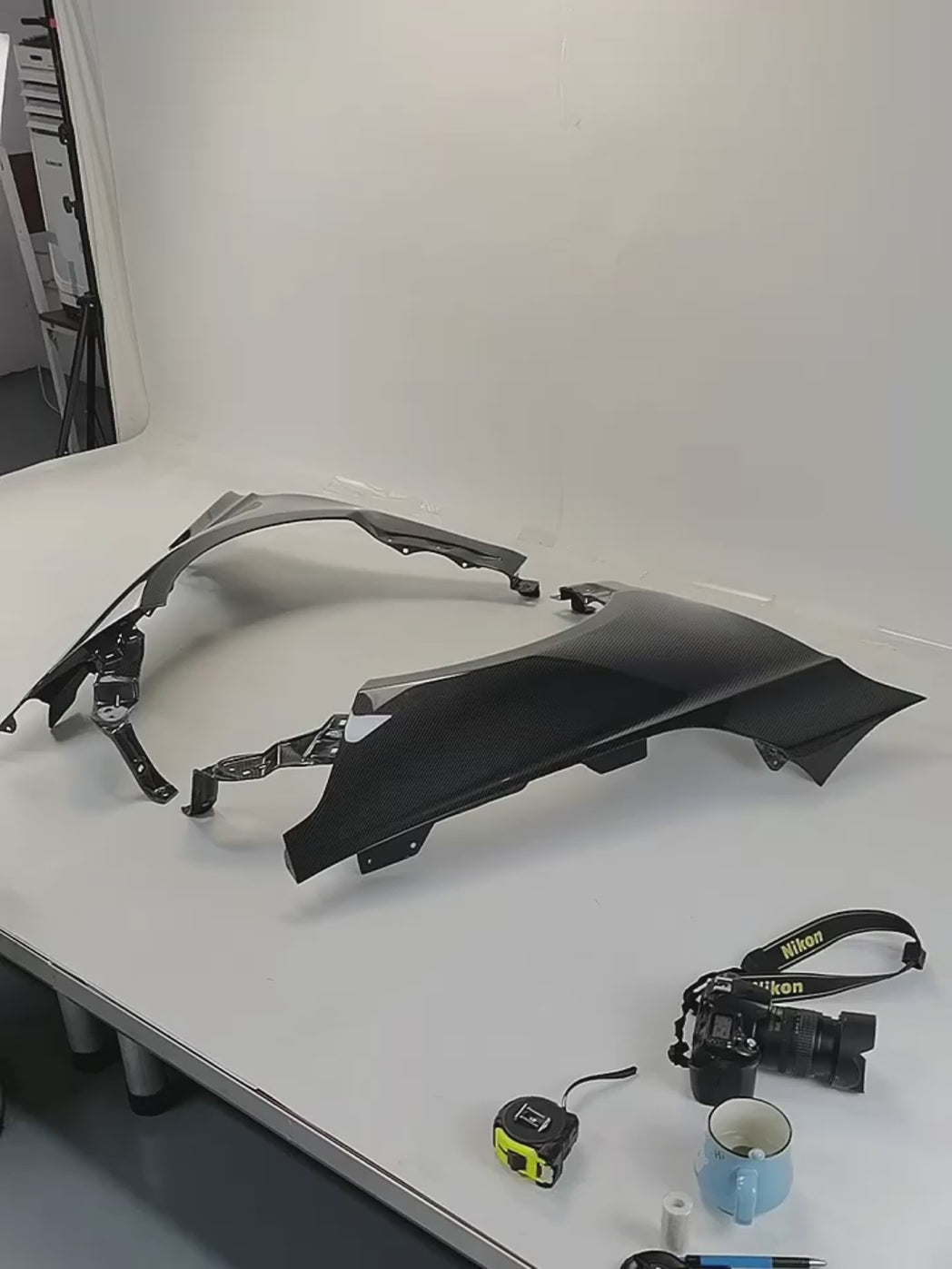 Honda Civic Type-R FL5 2023 2024 with Aftermarket Parts - Front Fender Carbon Fiber / FRP from EPR USA